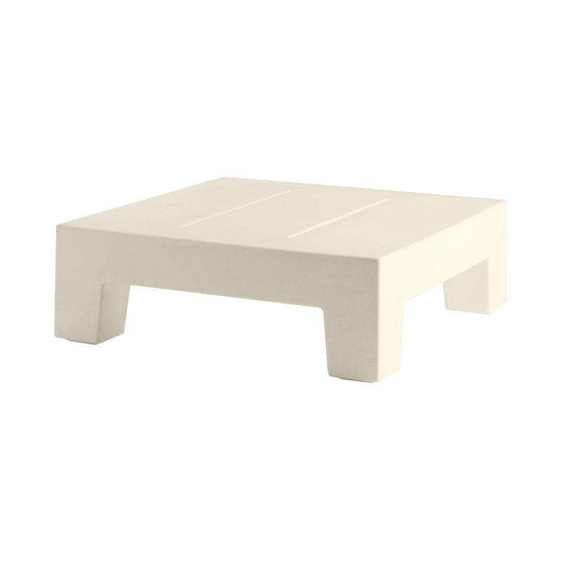 Table de salle à manger en plastique / résine Jut, Écru