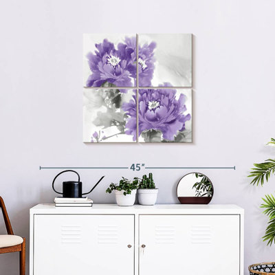 Harnek Flower Bloom In Amethyst I