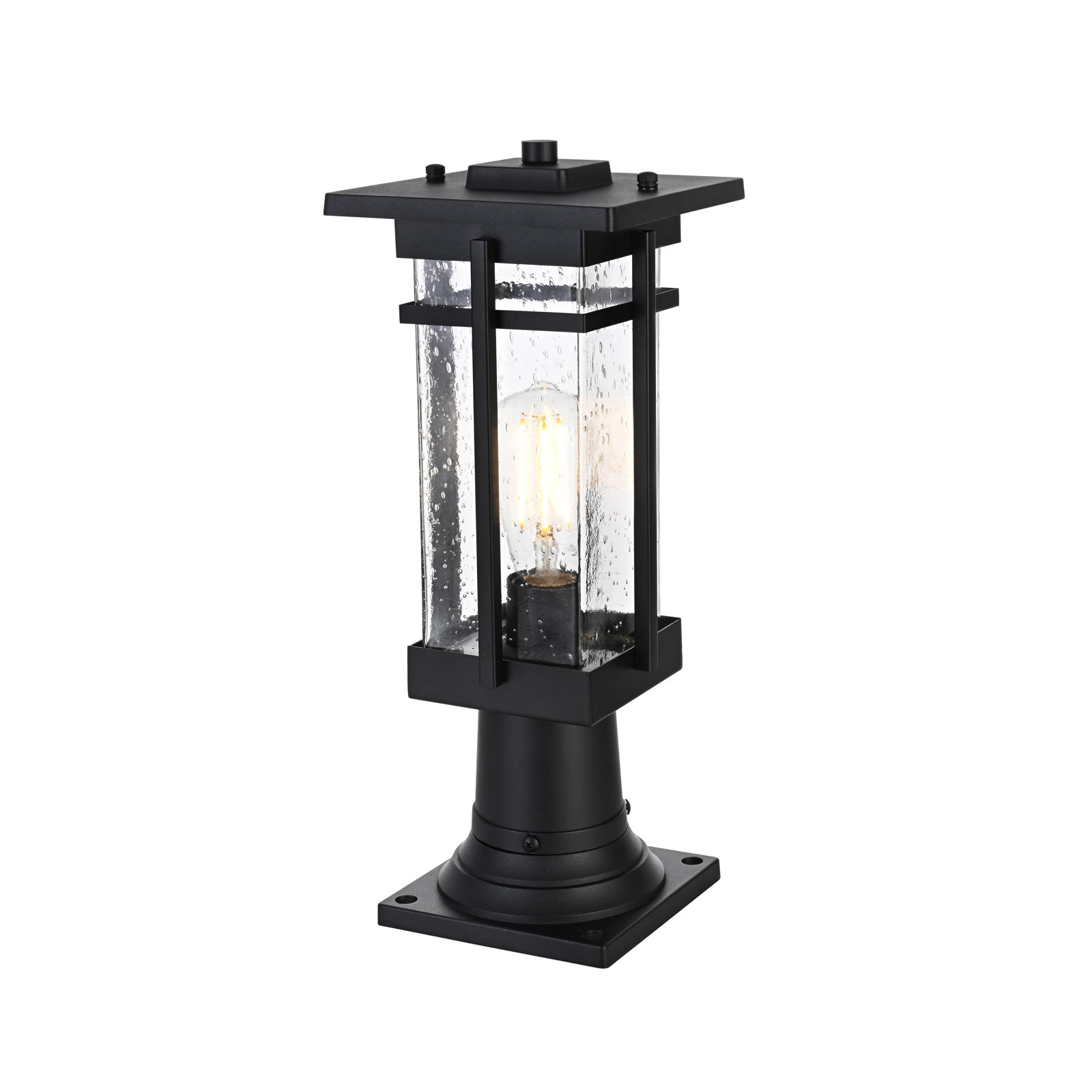 6.5" Iron Outdoor Post Light