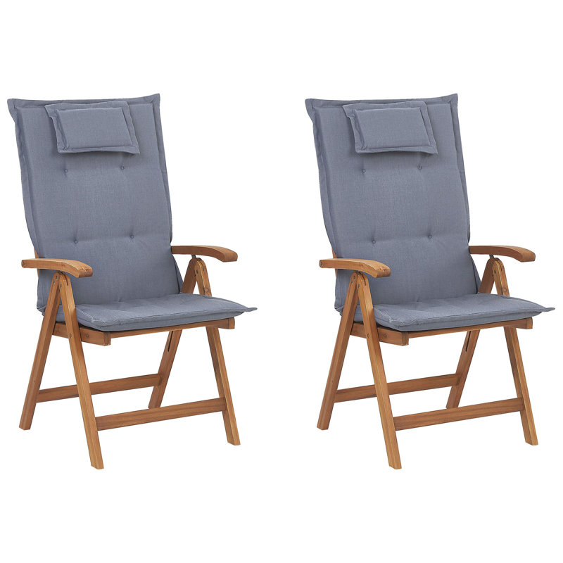 Saguenay Folding Patio Dining Armchair with Cushion