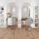 Bois 7.87" x 47.25" Matte Oak Porcelain Rectangular Wall and Floor Tile 12.91 sqft/case 5-pack