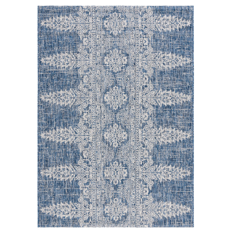 Melzina Performance Floral Indoor/Outdoor Area Rug, Rectangle 5'3" x 7'7"