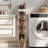 4-Tier Slim Storage Drawer Cart, Narrow Storage Organizer with Wheels, Multi-Purpose Storage Container for Small Spaces, Bathroom, Kitchen, Bedroom, Laundry Room, Cosmetics, Household Essentials-1390847505