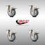 Jeu de roulettes en caoutchouc thermoplastique 316SS