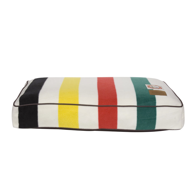 Small Orthopedic Outdoor Elevated Pet Bed with Stripes