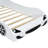 White Twin Size Race Car Platform Bed With Led Glow And Supportive Back - Practical Bedroom Centerpiece Led-Equipped Cozy Upholstered , Wood Safe Beautiful-926014486