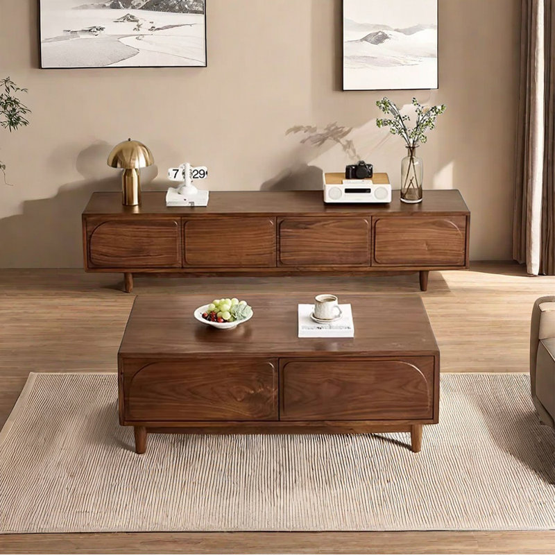 Table basse tout en bois massif
