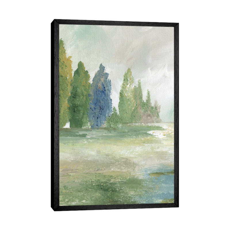 Jeweled Valley I - Painting on Canvas, Black Framed, 152.5 cm H x 101.5 cm W