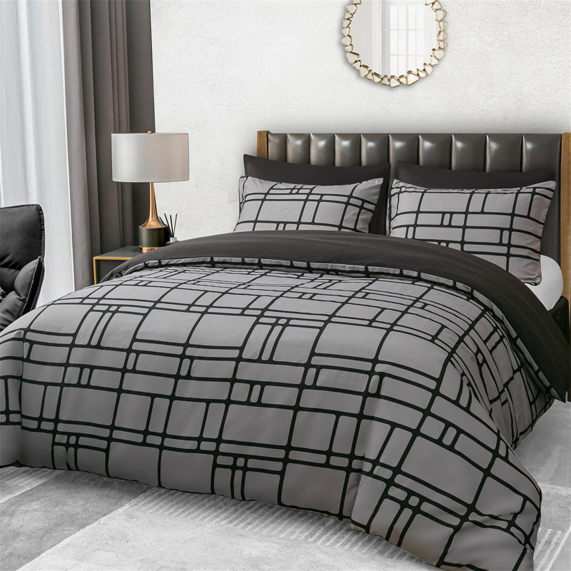 Reaf Duvet Cover with Pillow Shams
