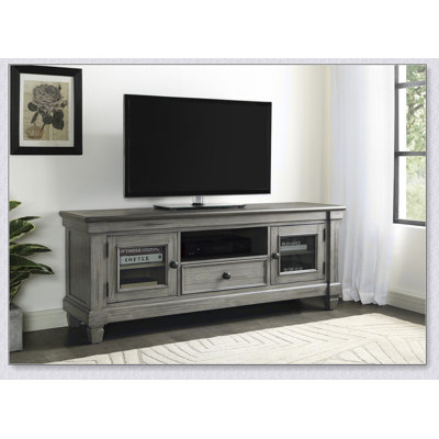 Meuble télé 1 pièce avec armoires de rangement à tiroirs, meubles de salon en bois, console antique et Rosy