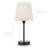 15'' Minimal Table Lamp Set with Touch Control, AC Outlet and USB A&C Ports