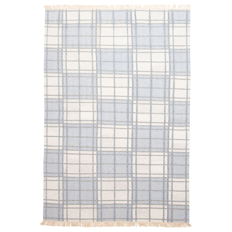 Kilim bleu ardoise Ankara 5 pi 1 po x 7 pi 10 po