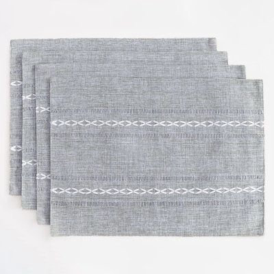 Ensemble de 4 napperons rectangulaires L 18 po x l 12 po