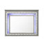 Miroir grossissant avec commode en chêne gris clair