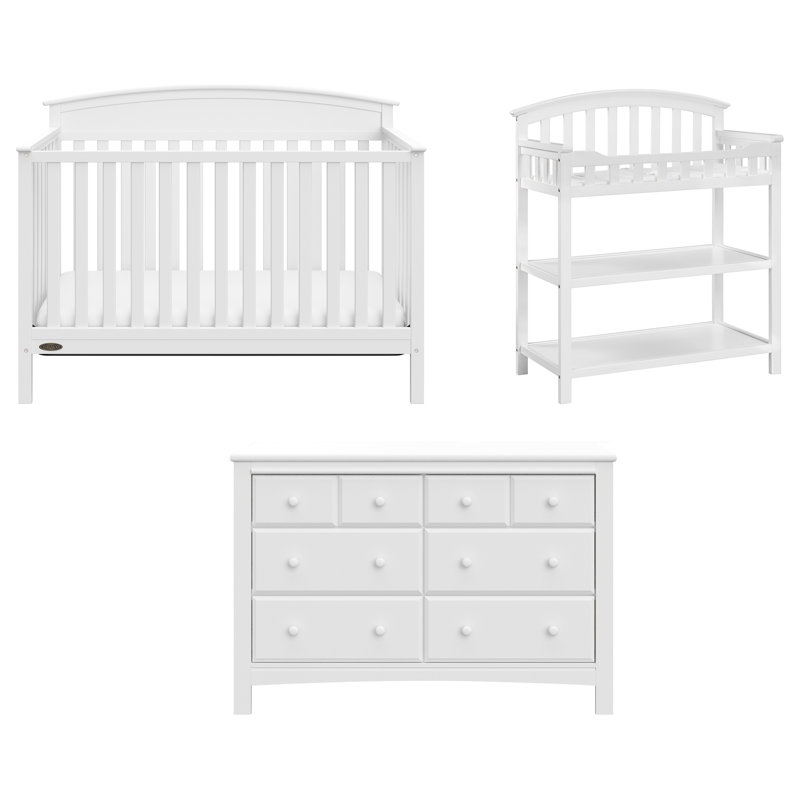Benton Convertible Standard Nursery Furniture Set, White