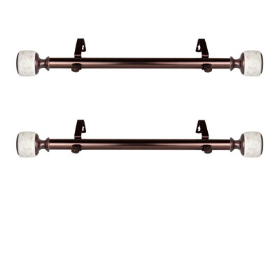 Tringle à rideaux simple réglable 20 po