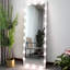 Miroir de salle de bain avec éclairage intégré : 160 x 61 cm, argenté, 3 modes et intensités, cadre en aluminium, fixation murale ou sur pied, pour chambre ou salle de bain.
