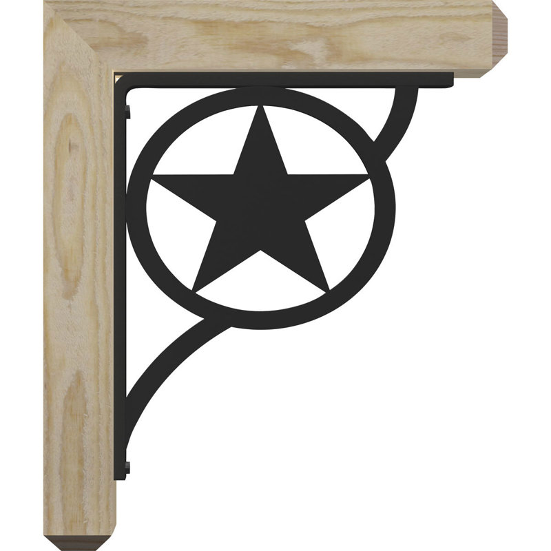 Support simple Ironcrest de 4 po Austin, H 20 po x P 18 po, Sapin Douglas (l 4 po x P 4 po)