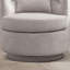 Fauteuil demi-tonneau pivotant moderne ultra-doux de 29 po de largeur avec coussin-618874303