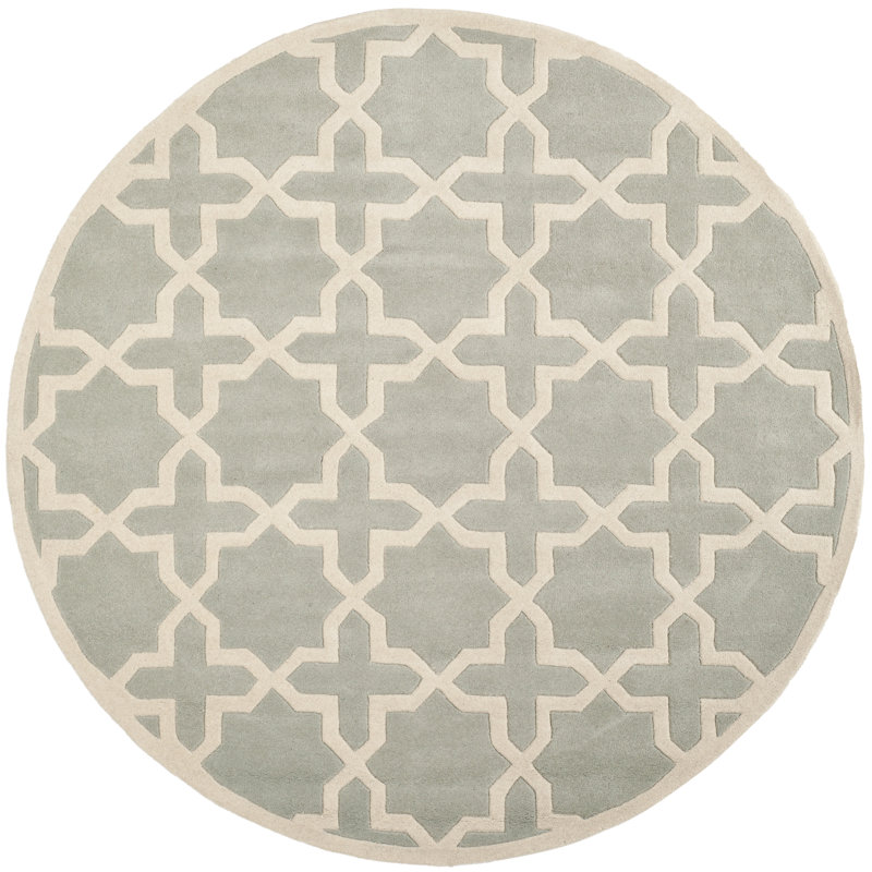 Tapis en laine touffeté à la main Paddy, Rond 4 pi