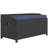 New Classic 40.25'' W 27 Gallons Water Resistant Wicker Storage Bench in Blue
