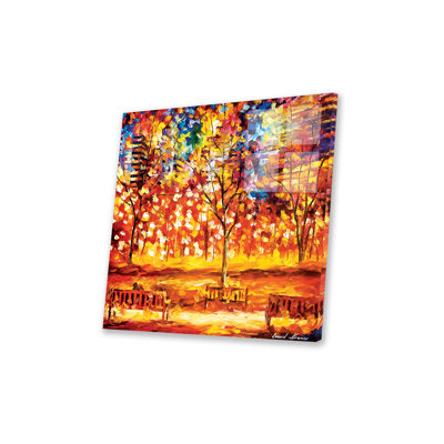 Vue du parc sur plastique / acrylique par Leonid Afremov, peinture