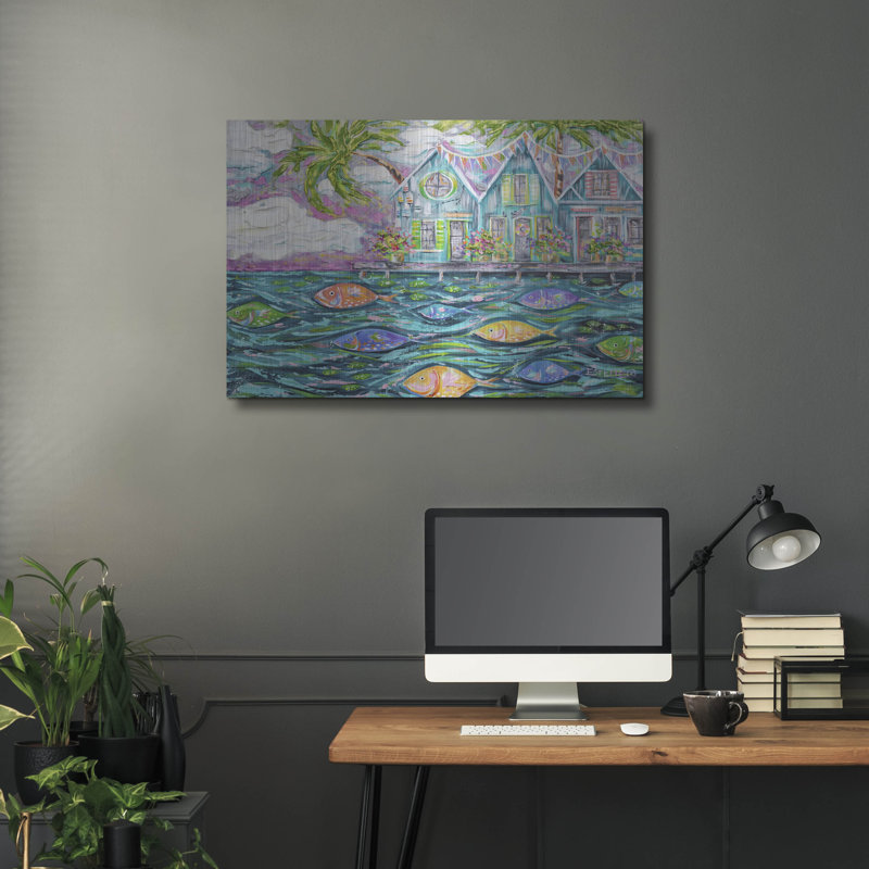 «Dock Of The Bay» par Estelle Grengs, H 24 po x l 36 po