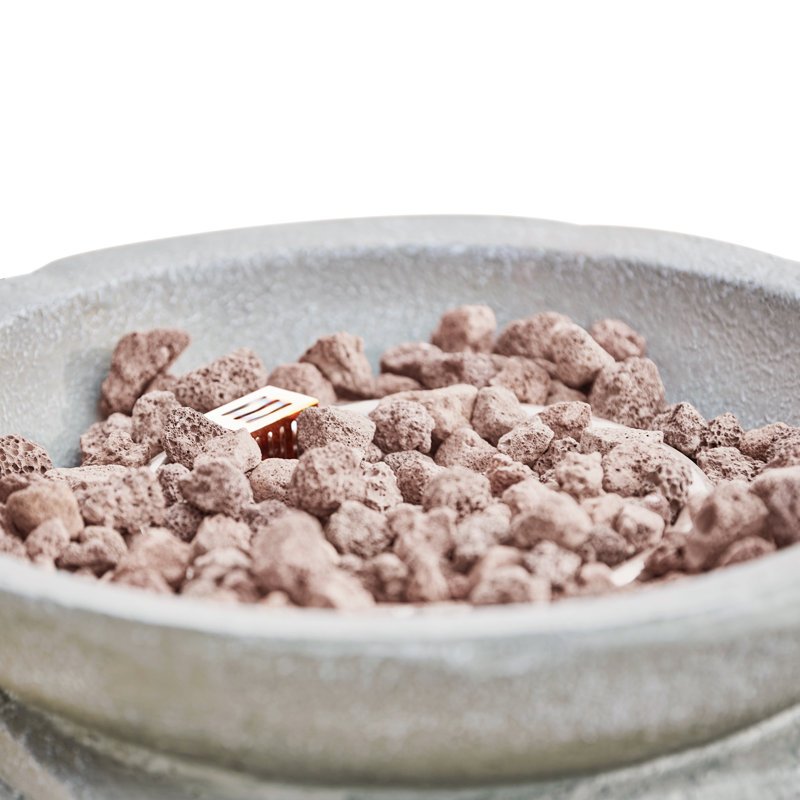Round Concrete Propane Smokeless Fire Pit