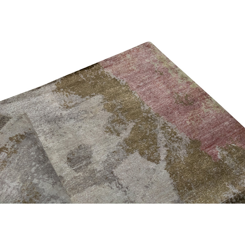 High-Quality Hand-Knotted Silver Area Rug