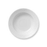 White Fluted Half Lace Royal Copenhagen 8.2677" Salad or Dessert Plate