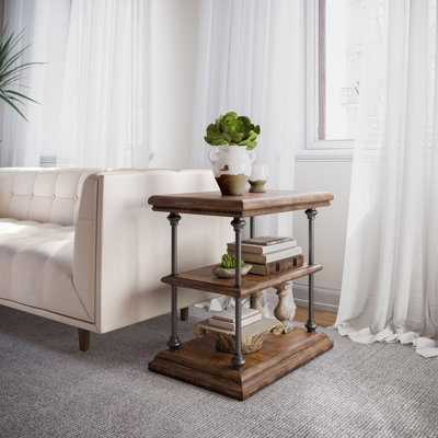 Table de bout avec rangement Larson
