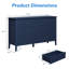 Amberrae 6 Drawer 119.4cm W Double Dresser-1932560704