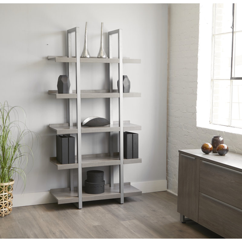 Hardip Etagere, (5 Shelves) 80" H x 40" W x 14" D, White