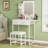 Small Makeup Vanity With Charging Station & Fabric Drawers Extendable Vanity Desk-13248984