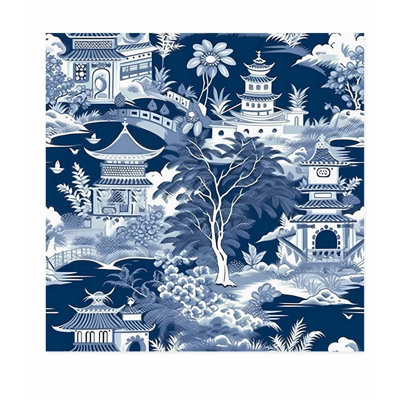 Monde et pays, style asiatique, motif chinois I, reproduction d'art asiatique sans cadre