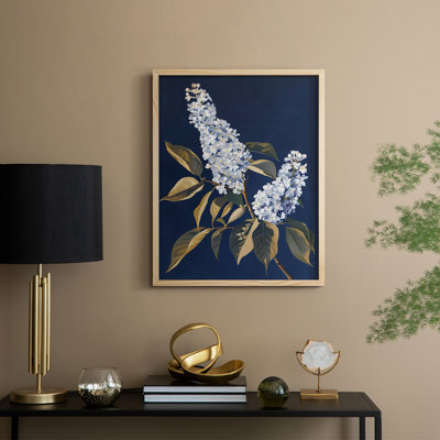Reproduction encadrée FLORAL Series CLXII - bois massif