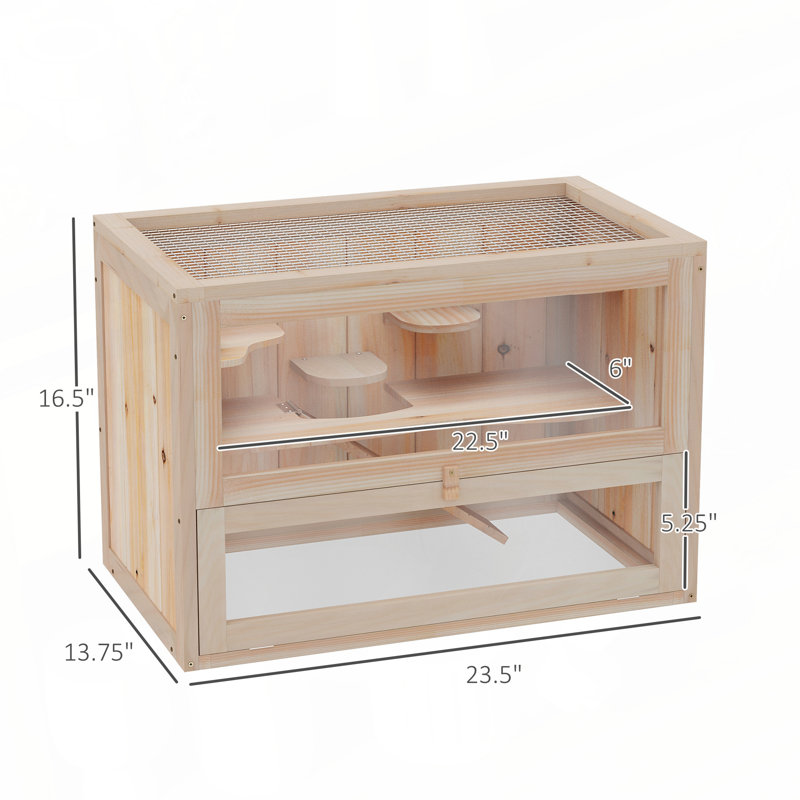 Cage à hamster à 2 niveaux PawHut