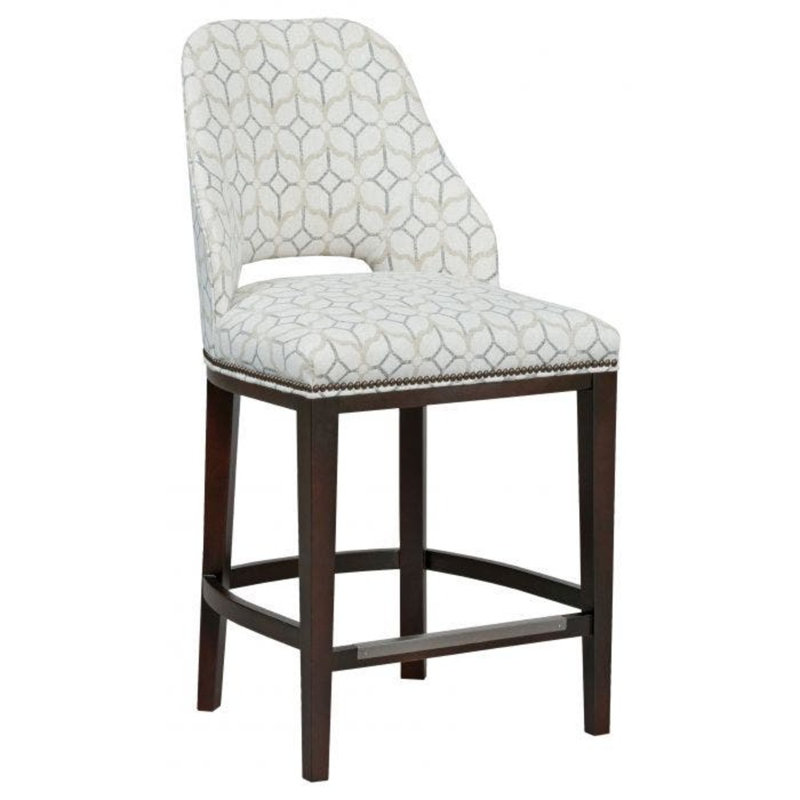 Tabouret de comptoir 26,5 po Darien, Mastic 3152, Espresso
