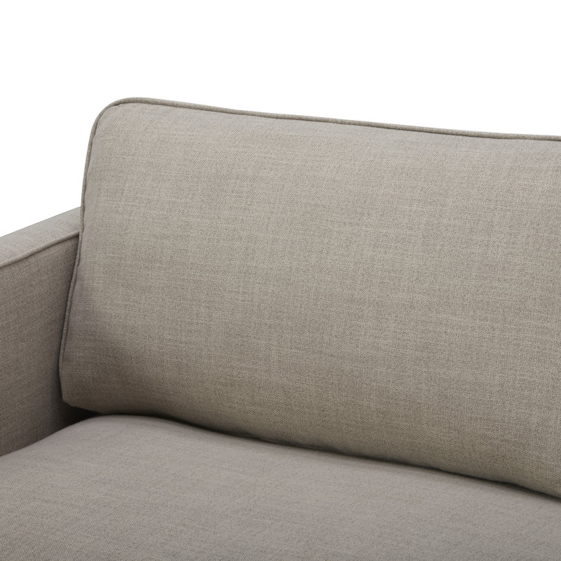 Canapé modulaire 2 pièces Bobbi, Lin performance Effie, Orienté à droite
