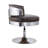 Aubreeanna Swivel Upholstered Genuine Leather Adjustable Height Counter Stool