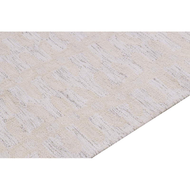 Scandinavian Wool Floral Area Rug, Rectangle 10' x 14'