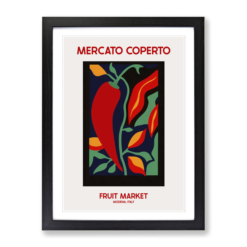 Mercato Coperto Fruit Market Exhibition 1 - Framed Print, 46cm H x 34cm W x 2cm D