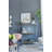 3-Tier Metal Console Table, Black Gold Mirrored Shelf