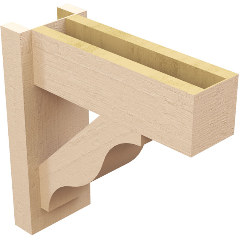 Bois de cèdre brut Funston Block TimberThane Perspector, brun clair apprêté, H 16 po x l 6 po x P 16 po