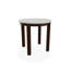 Table de bout d'extérieur 21 po ronde en polymère rustique de luxe-109665377