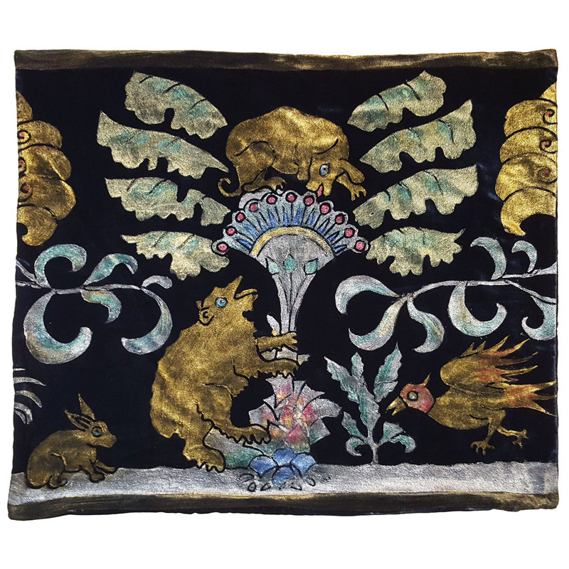 Jackrabbit I Rectangular Pillow Cover, Velvet