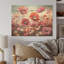 «Pink Crimson Flower Meadow Field I», art mural en bois sur bois de pin naturel-1509877132