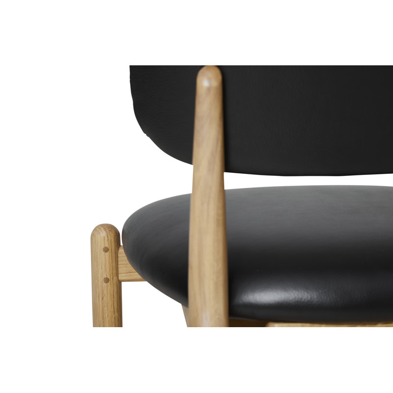 Slow Upholstered Dining Chair, Onyx Oak, Divina Melange 120