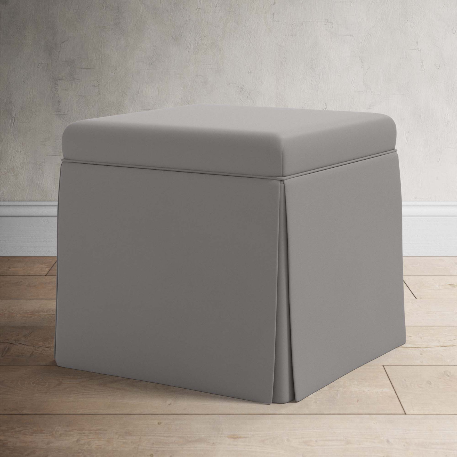 Bash 20" Ottoman, Classic Cocoa Performance Velvet