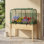 Mini lit de jardin surélevé en bois avec serre